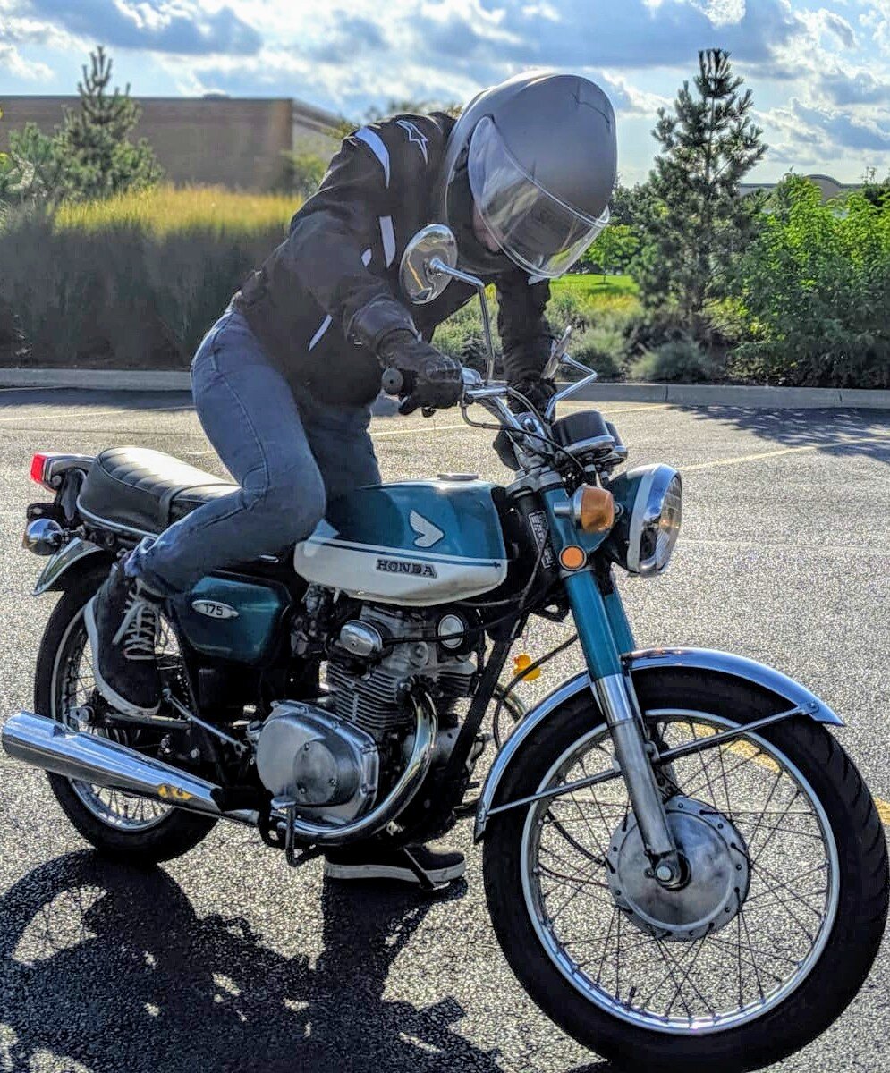 On my 1971 Honda CB175